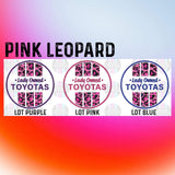 Pink Leopard Logo Decal