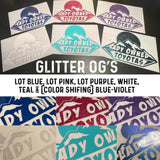 OG Logo Glitter Decal