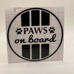 Solid LOT Paws Circle Decal